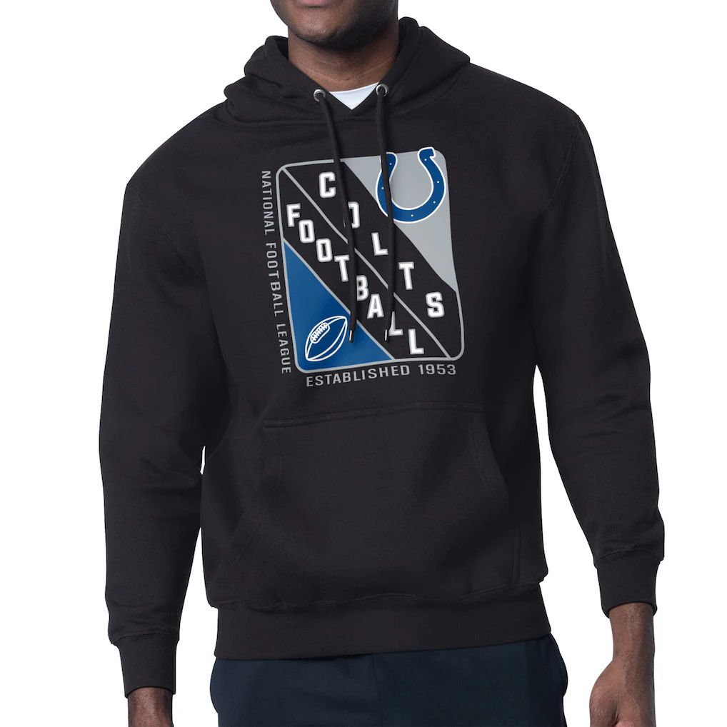 Men 2026 NFL Indianapolis Colts black Hoodie hooded style 01